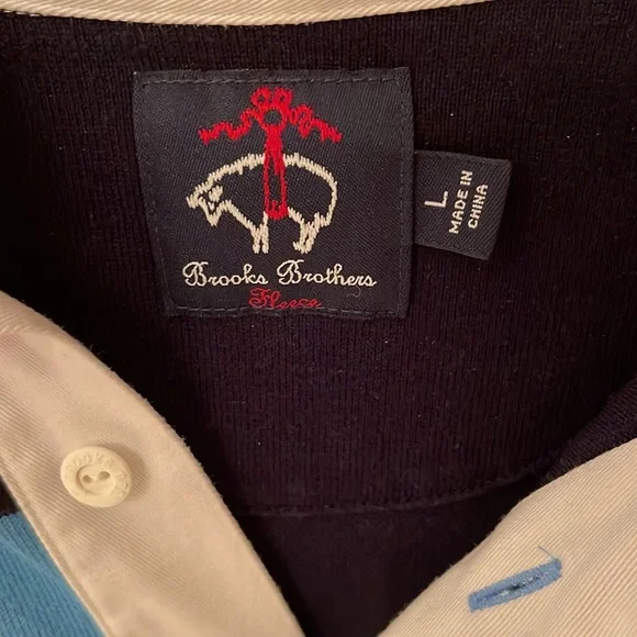 Brooks Brothers Fleece Boys Long Sleeve Shirt EUC Like New - Picture 2 of 6